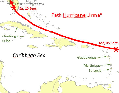 Path Hurricane Irma