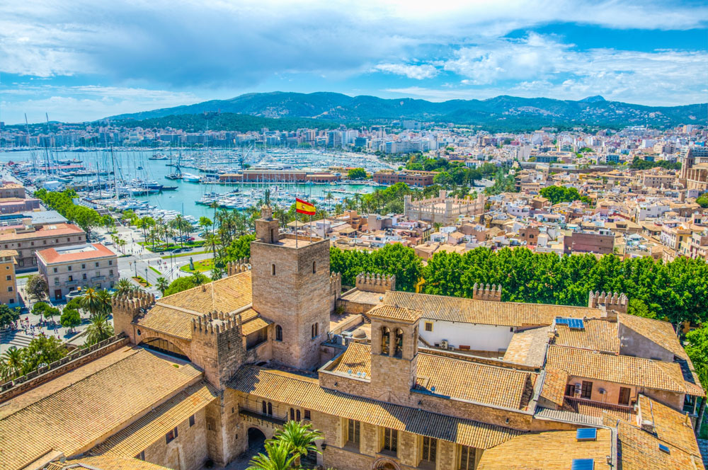 View over the port of Palma de Mallorca