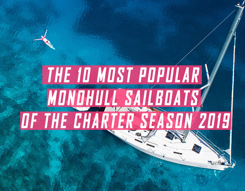 Most popular sailboats of the charter season 2019