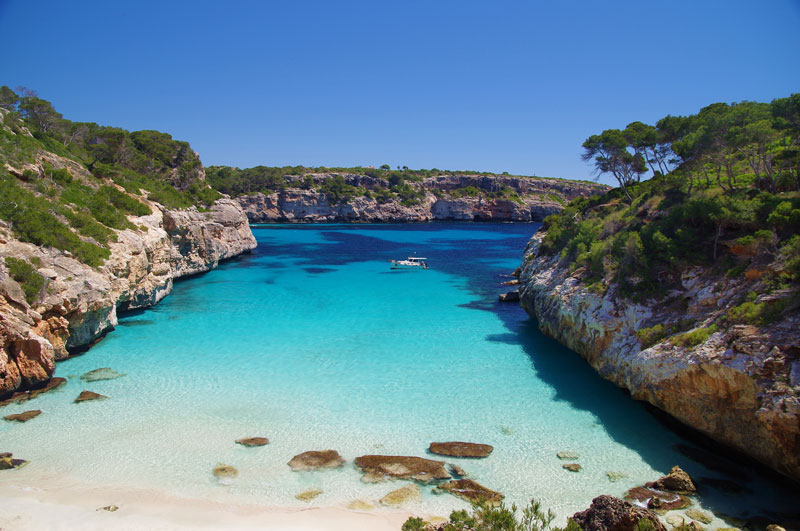 Top anchorage Cala des Moro on Mallorca's east coast