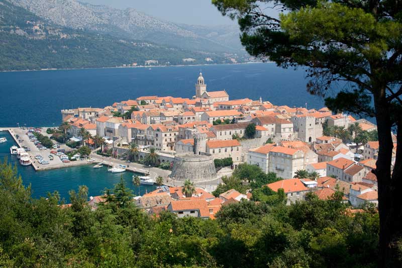 historic port town Korcula