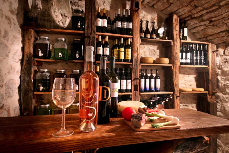 Wine cellar in Podselje on the island Vis